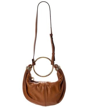 Chloé Barlett Small Leather Hobo Bag - Brown