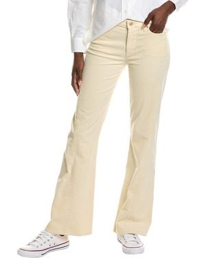 7 For All Mankind Twisted Dojo Tailorless Corduroy Eggshell Flare Leg Jean - Natural