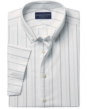 Charles Tyrwhitt Non-iron Stretch Poplin Shirt - Blue