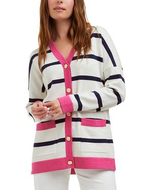 Draper James Cassadee Wool-Blend Cardigan - White
