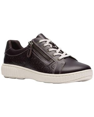 Clarks Caroline Rio Leather Trainer - Brown