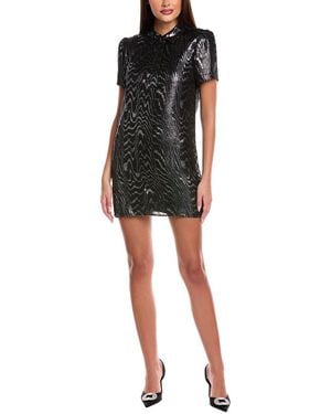 MICHAEL Michael Kors Metallic Moire Silk-Blend Shirt - Black