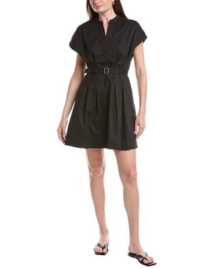 Ellen Tracy Stretch Twill Dress - Black
