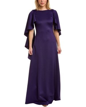 Black Halo Lotus Gown - Purple