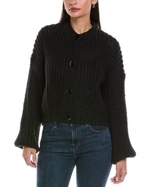 ANNA KAY Pearls A Trous Cashmere-Blend Cardigan - Black