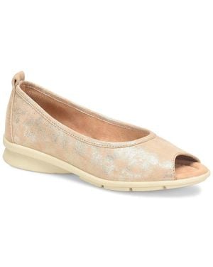 Comfortiva Pratima Leather Flat - Natural