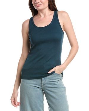 Eileen Fisher Scoop Neck Slim Tank - Blue
