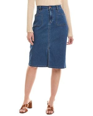 Jones New York Lexington Midi Skirt - Blue