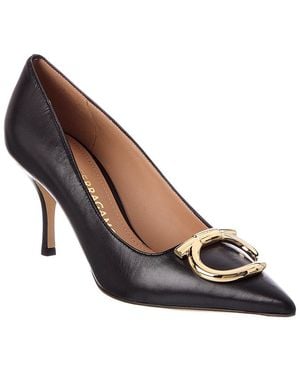 Ferragamo Lara Leather Pump - Black