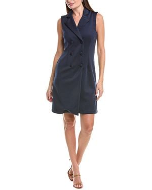 Donna Ricco Scuba Blazer Dress - Blue