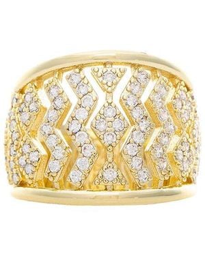 Rivka Friedman 18K Plated Cz Ring - Metallic