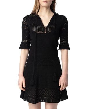 Zadig & Voltaire Memphisa Pointelle Dress - Black