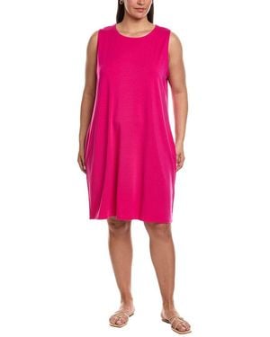 Eileen Fisher Round Neck Dress - Pink