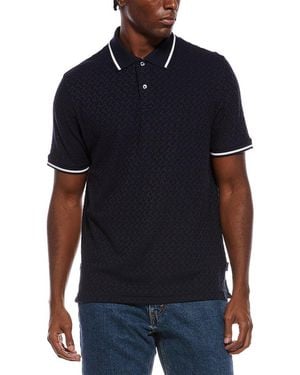 Ted Baker Texture Polo Shirt - Blue