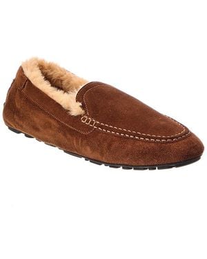 Aquatalia Qalista Suede Moccasin - Brown
