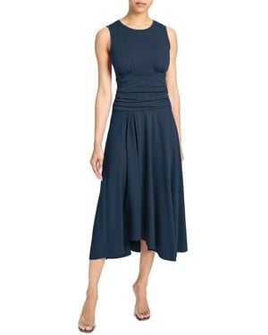 Santorelli A-Line Dress - Blue