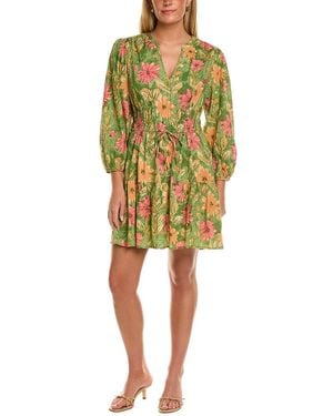 Velvet By Graham & Spencer Sharlene Long Sleeve Mini Dress - Yellow
