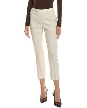 Theory Crop Linen-Blend Pant - Natural