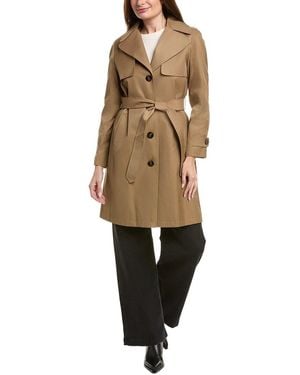 Via Spiga Belted Trench Coat - Natural