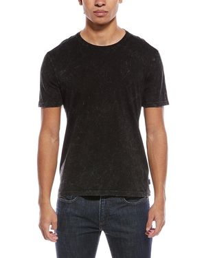John Varvatos Enzo Marble Crewneck T-Shirt - Black