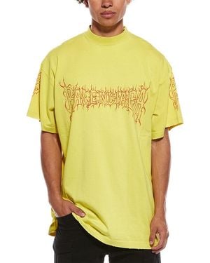 Balenciaga Oversized T-Shirt - Yellow