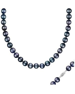 Splendid 14K 10-11Mm Pearl Necklace - Blue
