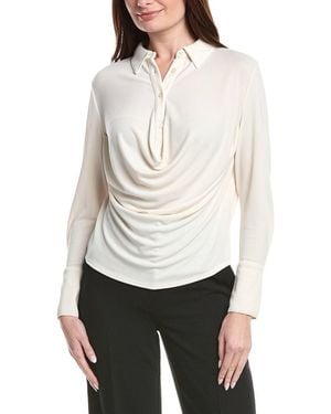 Kenneth Cole Drape Top - White