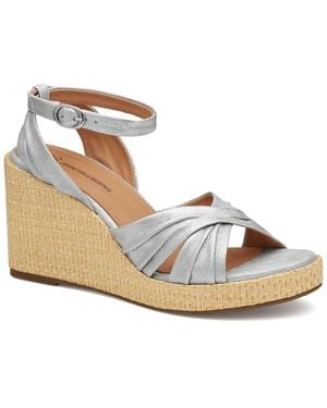 Johnston & Murphy Marcia Suede Sandal - Metallic