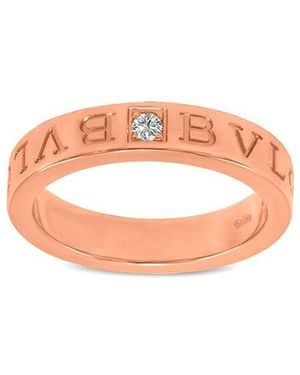 BVLGARI 18K Rose 0.01 Ct. Tw. Diamond Ring - Pink