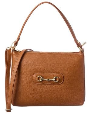 Isabella Rossetti Kalina Leather Handbag - Brown