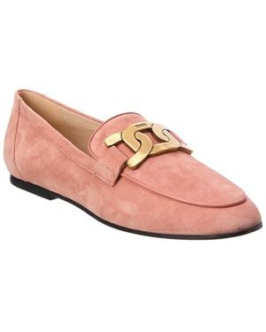 Tod's Suede Loafer - Pink