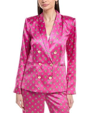 L'Agence Colin Silk Blazer - Pink