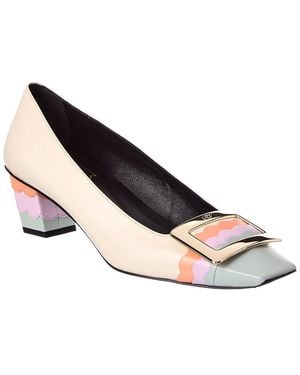 Roger Vivier Leather Pump - White