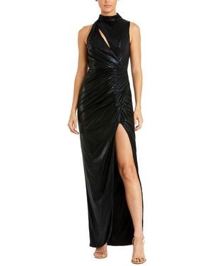 Mac Duggal High Neck Sleeveless Gown - Black