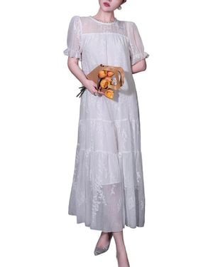 BRC By BURRYCO Short Sleeve Solid Midi Dress - Purple