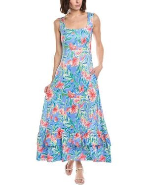 Stella Parker Kenna Printed Maxi Dress - Blue