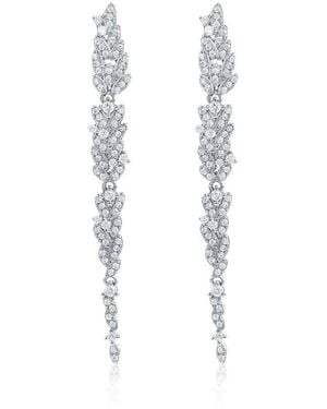 Suzy Levian CZ Jewelry Suzy Levian Cz Dangle Earrings - White