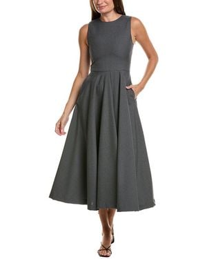 Officine Generale Officine Generale Bertille Wool Midi Dress - Black