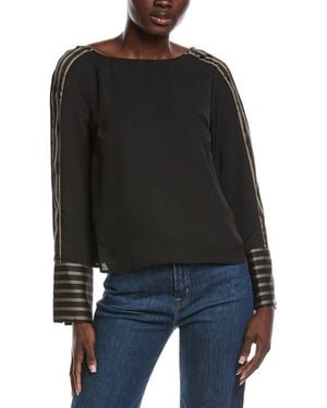 Vince Camuto Crewneck Blouse - Black