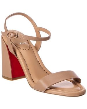 Christian Louboutin Jane 85 Leather Sandal - Pink