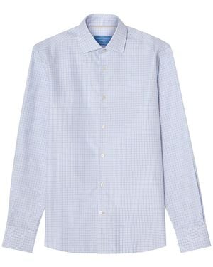 Robert Talbott Reynolds Mini Tattersall Dress Shirt - Blue