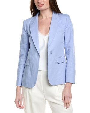 Max Mara Weekend Quito Linen-Blend Blazer - Blue