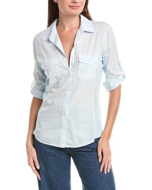 James Perse Contrast Panel Shirt - White
