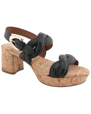 Aerosoles Camea Leather Heeled Sandal - Multicolour