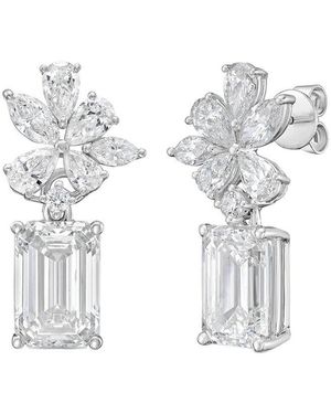 Diana M. Jewels Diana M. 14K 10.00 Ct. Tw. Lab-Grown Diamond Earrings - White