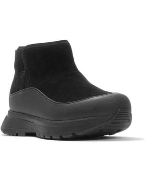 Fitflop Neo-D-Hyker Leather & Suede-Trim Bootie - Black