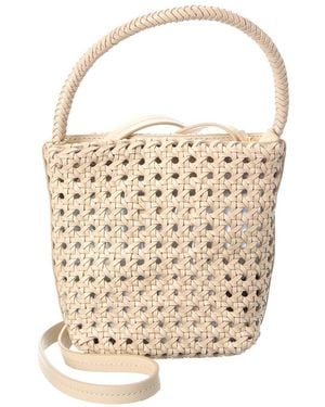 Madewell Micro Caning Bucket Bag - Natural