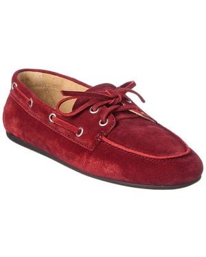 Miu Miu Suede Loafer - Red