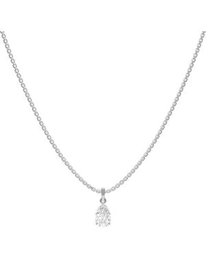 Lab Grown Diamonds 1.00 Ct. Tw. Lab-Grown Diamond Necklace - Metallic