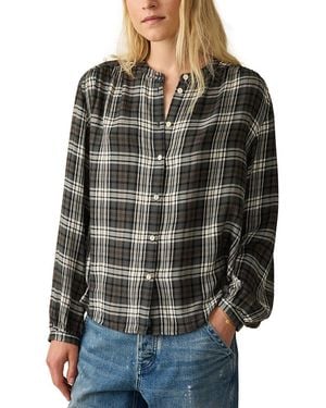 Faherty Drift Linen-blend Top - Black